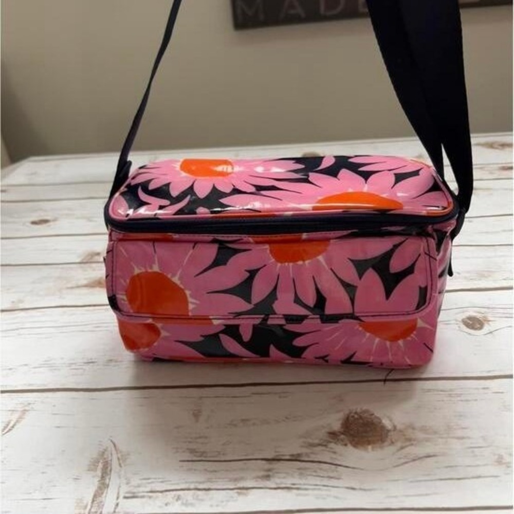 Vera Bradley‎ Lunch Bag Pink Orange Daisy Floral Coated Canvas Kids OS